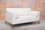 Refurbished witte leren Design on Stock Bloq loveseat, Design, Metaal, 75 tot 100 cm, 125 cm of meer