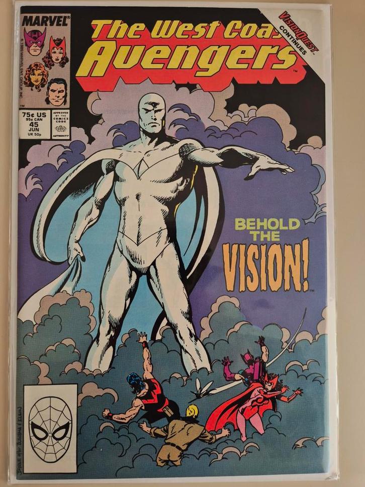 West Coast Avengers #45 (1989) 🔑, Boeken, Strips | Comics, Zo goed als nieuw, Eén comic, Amerika, Ophalen of Verzenden