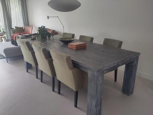Eettafel 260 l x 108 b x 78 h, Huis en Inrichting, Tafels | Eettafels, Gebruikt, 100 tot 150 cm, 200 cm of meer, Vijf personen of meer