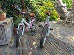 1 roze Little Miss Meisjesfiets 18 inch Wit, Ophalen, Gebruikt, 18 inch, Handrem
