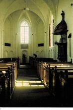 Harkstede, interieur Kerk, Verzamelen, Ansichtkaarten | Nederland, Verzenden, Gelopen, Groningen