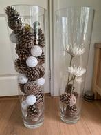 2 mooie hoge glazen vazen. Ze zijn 70 cm hoog, Ophalen, Overige kleuren, 50 tot 75 cm, Glas