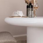 By Boo frost wit eettafel 130cm (Showmodel), Nieuw, Natuurlijk wonen, Witte paal 225 C, Ophalen