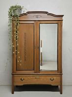 Antieke brocante Art Deco meidenkast vintage linnenkast kast, Ophalen of Verzenden