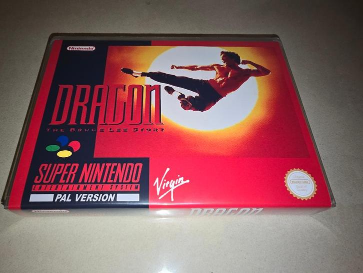 Dragon The Bruce Lee Story SNES Game Case, Spelcomputers en Games, Games | Nintendo Super NES, Zo goed als nieuw, Avontuur en Actie