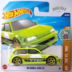 Hot Wheels '90 Honda Civic EF, Groen, Ophalen, Nieuw, Auto