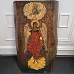 Handgeschilderde icoon op hout, Antiek en Kunst, Antiek | Religie, Ophalen of Verzenden