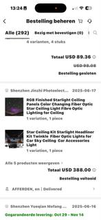 Sterrenhemel Plafond Compleet - 6x6m, 60 Panelen, 60 watt of meer, Overige typen, Nieuw, Overige fittingen