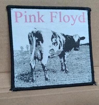 Patch stof van Pink Floyd 10 x 10 cm - Atom Heart Mother, Verzamelen, Muziek, Artiesten en Beroemdheden, Zo goed als nieuw, Kleding