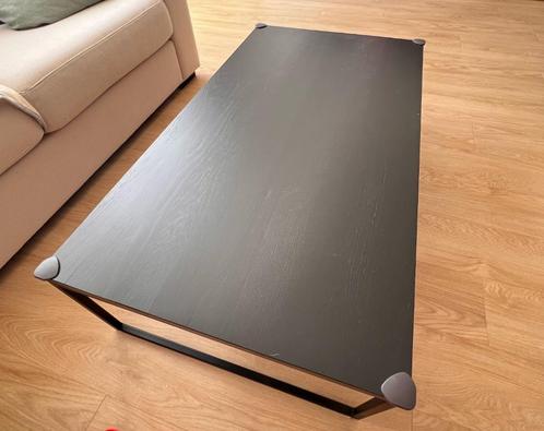 Salontafel zwart eiken antraciet (Goossens Arti Line), Huis en Inrichting, Tafels | Salontafels, Gebruikt, Minder dan 50 cm, 100 tot 150 cm