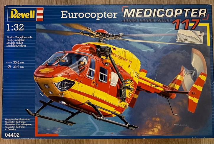 Revell Eurocopter Medicopter 117, Hobby en Vrije tijd, Modelbouw | Auto's en Voertuigen, Nieuw, Overige typen, 1:32 tot 1:50, Revell
