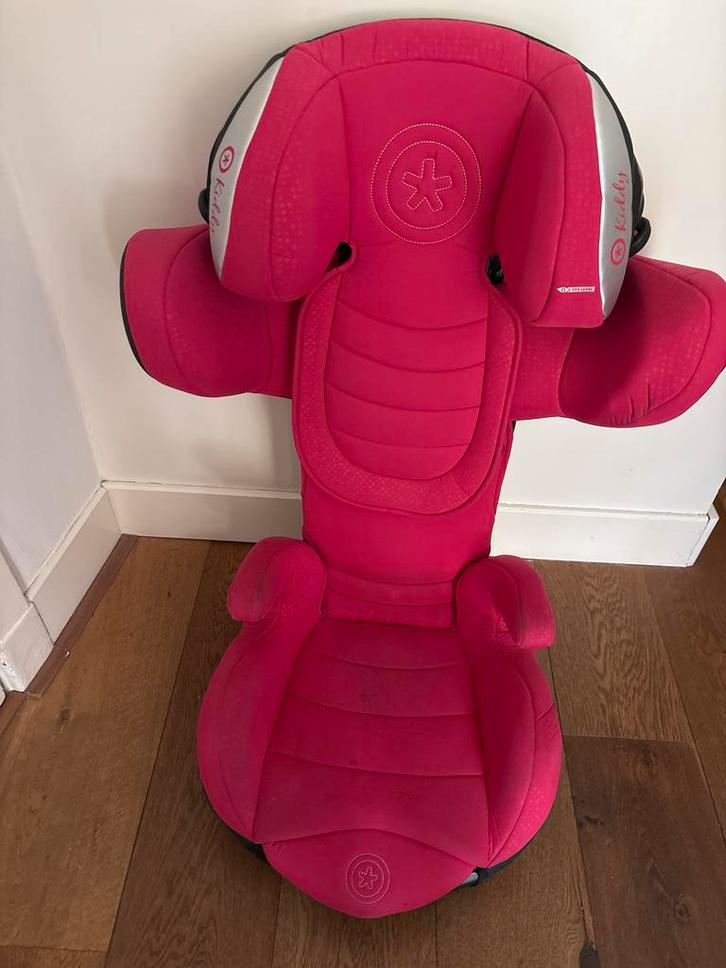 Kiddy Cruiserfix 3 Autostoel - Roze, Kinderen en Baby's, Autostoeltjes, Gebruikt, Overige merken, 15 t/m 36 kg, Isofix, Verstelbare rugleuning