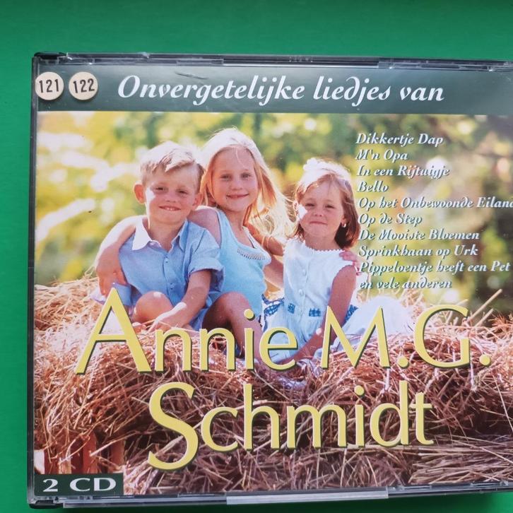 ANNIE M.G. SCHMIDT - ONVERGETELIJKE LIEDJES  (2 X CD), Cd's en Dvd's, Cd's | Kinderen en Jeugd, Zo goed als nieuw, Muziek, 3 tot 5 jaar