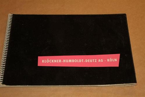 Zeldzaam gedenkboek Klöckner Humboldt Deutz - 1960 !!, Boeken, Techniek, Gelezen, Ophalen of Verzenden