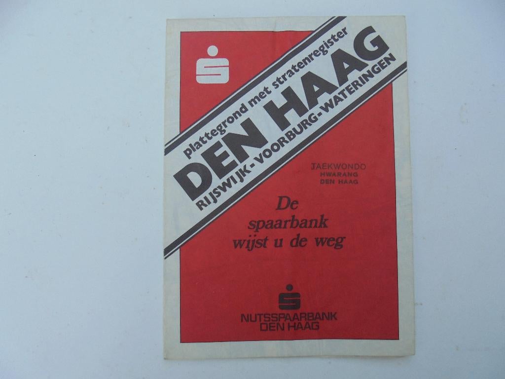 Retro Plattegrond Den Haag e.o. Nutsspaarbank (R2-39), Landkaart, 1800 tot 2000, Nederland, Ophalen