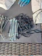 Tent haringen en D ringen rvs O ringen, Ophalen of Verzenden, Gebruikt