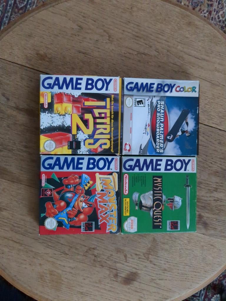 Game Boy & Game Boy Color Games - Tetris 2, Monster Max..., Spelcomputers en Games, Games | Nintendo Game Boy, Gebruikt, Puzzel en Educatief