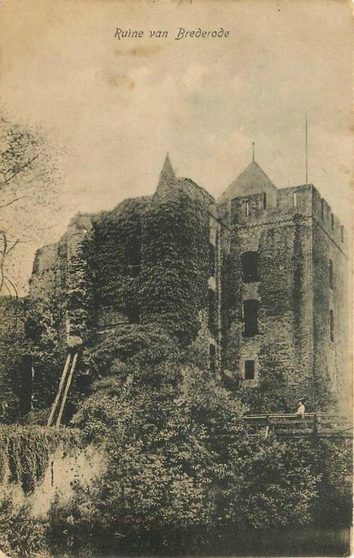 (388-454-007) Santpoort Ruine van Brederode, Verzamelen, Ansichtkaarten | Nederland, Noord-Holland, Verzenden