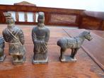 6 keramiek beeldjes van het terra cotta leger, China, Antiek en Kunst, Ophalen of Verzenden