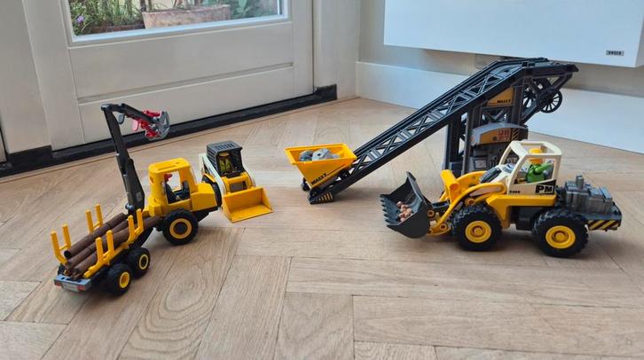 Playmobil Bouwplaats Set - Geweldig voor in het zand, Kinderen en Baby's, Speelgoed | Overig, Zo goed als nieuw, Jongen of Meisje