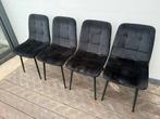 Zwarte eetkamer stoelen, Huis en Inrichting, Stoelen, Ophalen, Zo goed als nieuw, Zwart, Vier