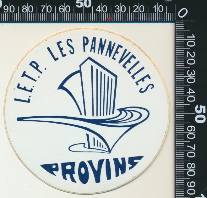 Sticker: LETP Les Pannevelles - Provins, Ophalen of Verzenden, Zo goed als nieuw, Bedrijf of Vereniging