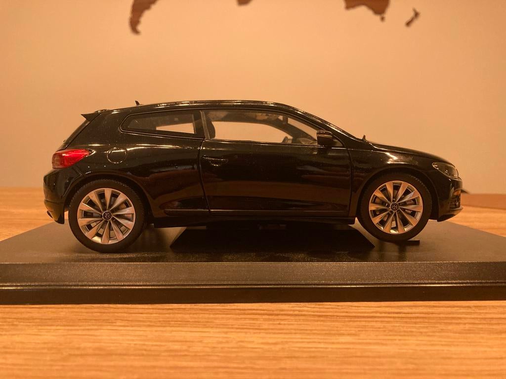 Norev 1:18 Volkswagen Scirocco Modelauto Zwart, Ophalen of Verzenden, Nieuw, Auto, Norev