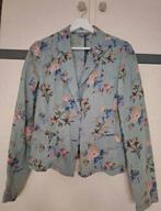 Jasje / blazer linnen blauw met bloemen, Kleding | Dames, Jasjes, Kostuums en Pakken, Ophalen of Verzenden, Zo goed als nieuw