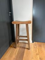 Teak houten kruk, Huis en Inrichting, Barkrukken, Ophalen of Verzenden
