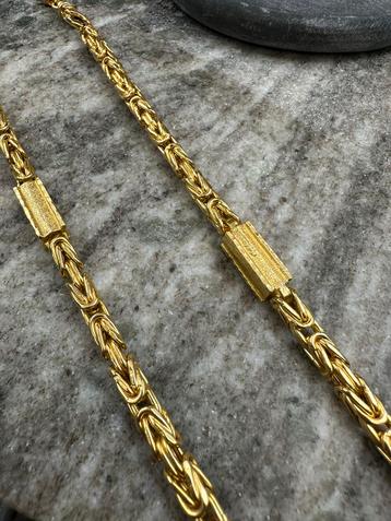18k Gouden Koningsketting Massief beschikbaar voor biedingen