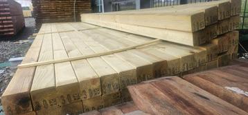 nieuwe tuinpalen 68x68 x 3 meter schutting palen  beschikbaar voor biedingen
