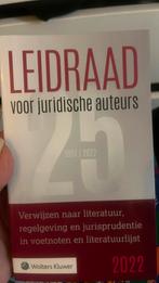 Leidraad voor juridische auteurs, Verzenden, Zo goed als nieuw, HBO