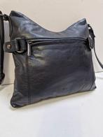 Zwart leren tas Vintage. Mylady., Sieraden, Tassen en Uiterlijk, Tassen | Damestassen, Ophalen of Verzenden, Gebruikt, Zwart, Schoudertasje
