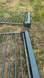 Heras hekwerk poort, Ophalen of Verzenden, Gebruikt, IJzer, Met poort