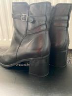 Zwarte leren enkellaars  39 Hush  Puppies, Zwart, Lage of Enkellaarzen, Ophalen of Verzenden, Zo goed als nieuw