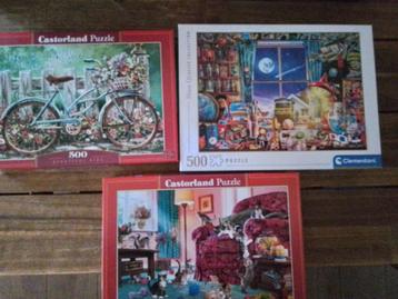 Puzzels 500 stukjes beschikbaar voor biedingen