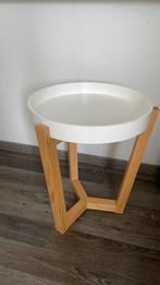 Bijzettafeltje, Huis en Inrichting, Minder dan 55 cm, Gebruikt, Rond, Ophalen