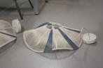 2 x hanglamp RAFA Light & Living touw creme & blauw, Ophalen of Verzenden, Zo goed als nieuw, Metaal
