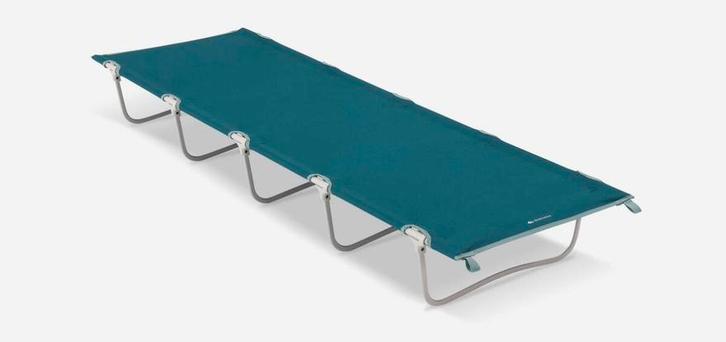 Quechua Veldbed met Matras & Kussen (laatste set), Caravans en Kamperen, Slaapmatten, Gebruikt, 1-persoons, Ophalen of Verzenden