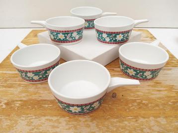 P. Regout - 6 Ovenschaaltjes - Ramekins - Souffle beschikbaar voor biedingen