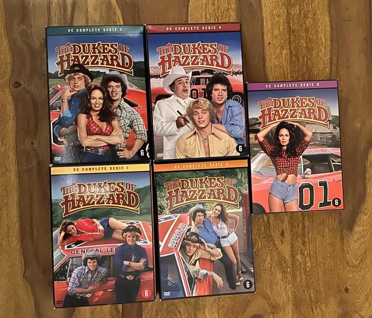 Dukes of Hazzard seizoen 1 t/m 5 DVD, Cd's en Dvd's, Dvd's | Tv en Series, Gebruikt, Actie en Avontuur, Boxset, Vanaf 6 jaar, Ophalen