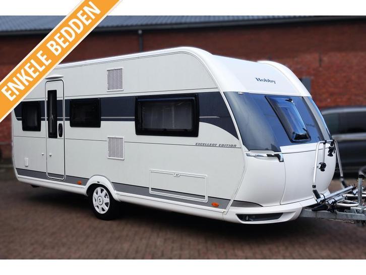Hobby Excellent Edition 495 UL 23 Mover Airco VT 1800KG Vol, Caravans en Kamperen, Caravans, Bedrijf, tot en met 4, 1000 - 1250 kg