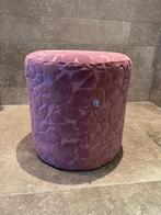 poef, kleine ronde poef voetsteun aubergine kleurig, Minder dan 50 cm, Rond, Nieuw, Minder dan 50 cm