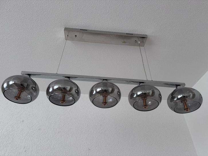 hanglampen, Huis en Inrichting, Lampen | Hanglampen, Zo goed als nieuw, Minder dan 50 cm, Metaal, Ophalen