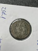 Holland dubbele stuiver 1752, Postzegels en Munten, Munten | Nederland, Zilver, Overige waardes, Ophalen of Verzenden, Vóór koninkrijk
