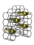 Twee zwarte wijnrekken Light & Living honing 2x20 flessen, Ophalen, 5 tot 15 flessen, Zo goed als nieuw, Metaal
