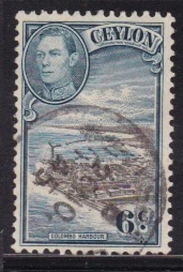 1911 - Ceylon michel 233 gestempeld , Koning George V beschikbaar voor biedingen