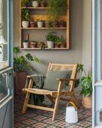 2x buiten fauteuil Geralda / Kave Home, Zo goed als nieuw, Loungeset, Stoel, Hout