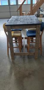 high table with 4 chairs x2, Ophalen, Gebruikt, 100 tot 150 cm, 50 tot 100 cm