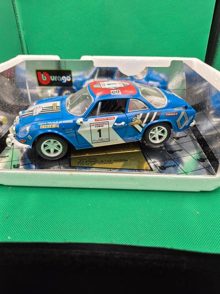 163 Alpine A110 1600s #1 1/18 bburago, Hobby en Vrije tijd, Modelauto's | 1:18, Zo goed als nieuw, Bburago, Ophalen of Verzenden